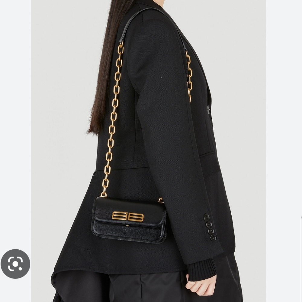 Balenciaga Gossip XS Leather Crossbody Shoulder Bag Black - Picture 5 of 16